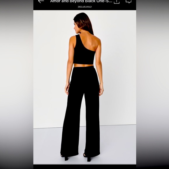 Lulu’s two piece black set- Amor and beyond NWT - Picture 2 of 7